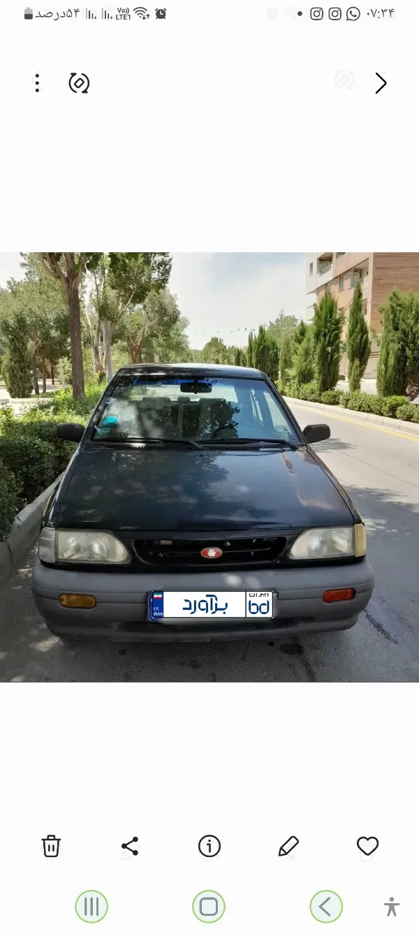 تصویر پراید صبا صندوقدار انژکتوری بنزینی 1